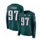 Women's Nike Philadelphia Eagles #97 Destiny Vaeao Limited Green Therma Long Sleeve NFL Jersey