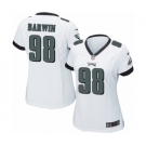 Women's Nike Philadelphia Eagles #98 Connor Barwin Game White NFL Jersey