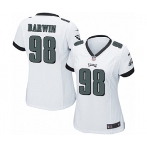 Women's Nike Philadelphia Eagles #98 Connor Barwin Game White NFL Jersey
