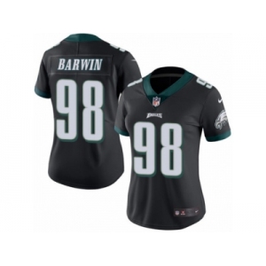 Women's Nike Philadelphia Eagles #98 Connor Barwin Limited Black Rush NFL Jersey