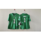 Women's Philadelphia Eagles #1 Jalen Hurts Kelly Green Vapor Stitched Jersey