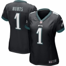 Women's Philadelphia Eagles #1 Jalen Hurts Nike Black Alternate Jersey