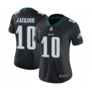 Women's Philadelphia Eagles #10 DeSean Jackson Black Alternate Vapor Untouchable Limited Player Football Jersey