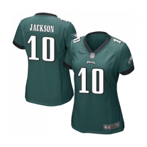 Women's Philadelphia Eagles #10 DeSean Jackson Game Midnight Green Team Color Football Jersey