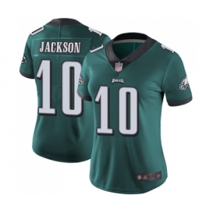 Women's Philadelphia Eagles #10 DeSean Jackson Midnight Green Team Color Vapor Untouchable Limited Player Football Jersey