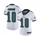 Women's Philadelphia Eagles #10 DeSean Jackson White Vapor Untouchable Limited Player Football Jersey