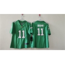 Women's Philadelphia Eagles #11 A. J. Brown Kelly Green Vapor Stitched Jersey