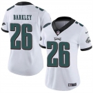 Women's Philadelphia Eagles #26 Saquon Barkley White Vapor Untouchable Limited Football Stitched Jersey