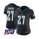 Women's Philadelphia Eagles #27 Malcolm Jenkins Black Alternate Vapor Untouchable Limited Player 100th Season Football Jersey