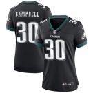 Womens Philadelphia Eagles #30 Jihaad Campbell Nike Black Alternate Limited Jersey.webp