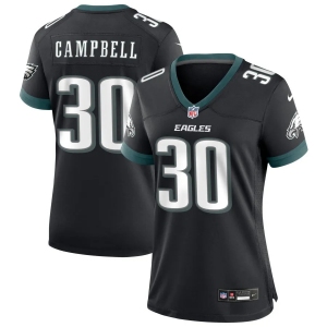 Womens Philadelphia Eagles #30 Jihaad Campbell Nike Black Alternate Limited Jersey.webp