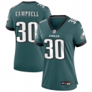 Womens Philadelphia Eagles #30 Jihaad Campbell Nike Midnight Green Limited Jersey.webp