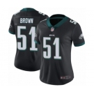 Women's Philadelphia Eagles #51 Zach Brown Black Alternate Vapor Untouchable Limited Player Football Jersey