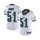 Women's Philadelphia Eagles #51 Zach Brown White Vapor Untouchable Limited Player Football Jersey