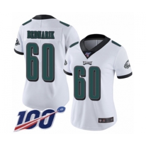 Women's Philadelphia Eagles #60 Chuck Bednarik White Vapor Untouchable Limited Player 100th Season Football Jersey