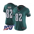 Women's Philadelphia Eagles #82 Mike Quick Midnight Green Team Color Vapor Untouchable Limited Player 100th Season Football Jersey