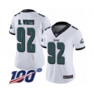 Women's Philadelphia Eagles #92 Reggie White Vapor Untouchable Limited Player 100th Season Football Jersey