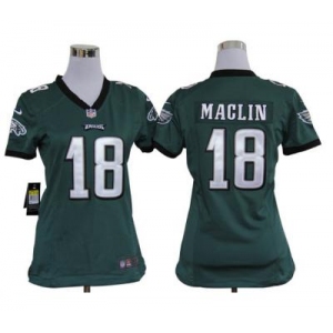 nike women nfl jerseys philadelphia eagles #18 jeremy maclin green[nike]