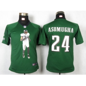 nike women nfl jerseys philadelphia eagles #24 asomugha green[portrait fashion]