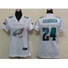 nike women nfl jerseys philadelphia eagles #24 asomugha white[2012 fem fan]