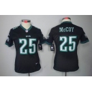 nike women nfl jerseys philadelphia eagles #25 mccoy black[nike limited]