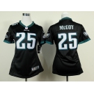 nike women nfl jerseys philadelphia eagles #25 mccoy black[nike]