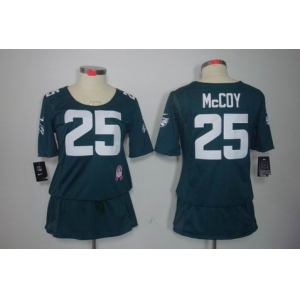 nike women nfl jerseys philadelphia eagles #25 mccoy green[breast cancer awareness]