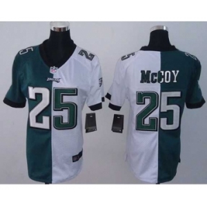 nike women nfl jerseys philadelphia eagles #25 mccoy white-green[nike split]