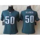 nike women nfl jerseys philadelphia eagles #50 alonso green[nike]