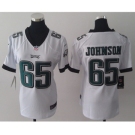 nike women nfl jerseys philadelphia eagles #65 johnson white[nike]