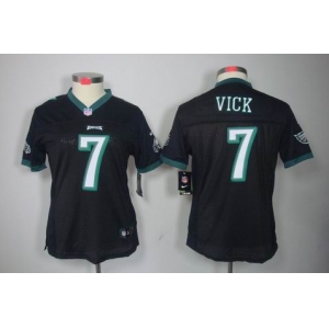 nike women nfl jerseys philadelphia eagles #7 vick black[nike limited]