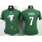 nike women nfl jerseys philadelphia eagles #7 vick green[portrait fashion]