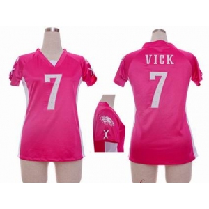 nike women nfl jerseys philadelphia eagles #7 vick pink[draft him ii top]