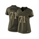 nike women nfl jerseys philadelphia eagles #71 peters army green[nike Limited Salute To Service]