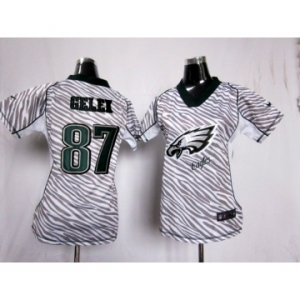 nike women nfl jerseys philadelphia eagles #87 celek[fem fan zebra]