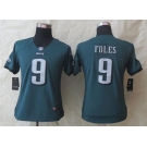 nike women nfl jerseys philadelphia eagles #9 foles green[nike]