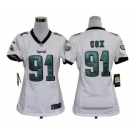 nike women nfl jerseys philadelphia eagles #91 cox white[nike]