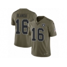 Youth Nike Oakland Raiders #16 Jim Plunkett Limited Olive 2017 Salute to Service NFL Jersey