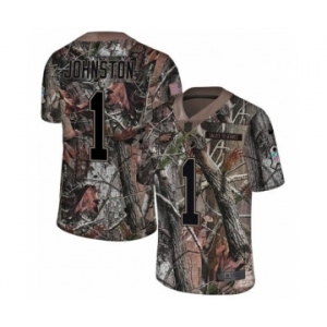 Youth Nike Philadelphia Eagles #1 Cameron Johnston Camo Rush Realtree Limited NFL Jersey