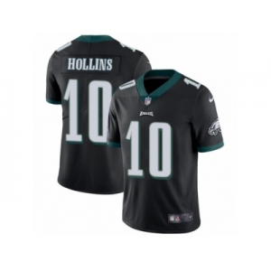 Youth Nike Philadelphia Eagles #10 Mack Hollins Vapor Untouchable Limited Black Alternate NFL Jersey