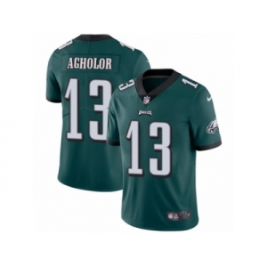 Youth Nike Philadelphia Eagles #13 Nelson Agholor Vapor Untouchable Limited Midnight Green Team Color NFL Jersey
