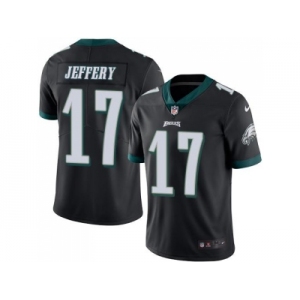 Youth Nike Philadelphia Eagles #17 Alshon Jeffery Black Stitched NFL Limited Rush Jersey