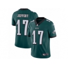 Youth Nike Philadelphia Eagles #17 Alshon Jeffery Vapor Untouchable Limited Midnight Green Team Color NFL Jersey
