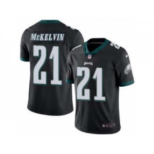 Youth Nike Philadelphia Eagles #21 Leodis McKelvin Limited Black Rush NFL Jersey
