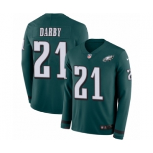 Youth Nike Philadelphia Eagles #21 Ronald Darby Limited Green Therma Long Sleeve NFL Jersey
