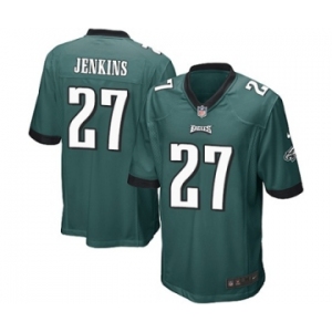 Youth Nike Philadelphia Eagles #27 Malcolm Jenkins Game Midnight Green Team Color NFL Jersey