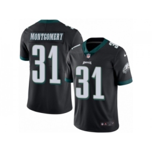 Youth Nike Philadelphia Eagles #31 Wilbert Montgomery Limited Black Rush NFL Jersey