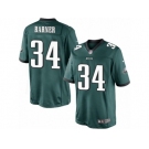 Youth Nike Philadelphia Eagles #34 Kenjon Barner Limited Midnight Green Team Color NFL Jersey