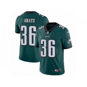 Youth Nike Philadelphia Eagles #36 Dwayne Gratz Vapor Untouchable Limited Midnight Green Team Color NFL Jersey