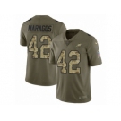 Youth Nike Philadelphia Eagles #42 Chris Maragos Limited Olive Camo 2017 Salute to Service NFL Jersey